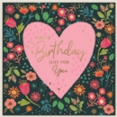 BIRTHDAY CARDS,Open 6's Floral Heart