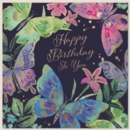 BIRTHDAY CARDS,Open 6's Butterflies & Flowers