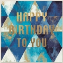 BIRTHDAY CARDS,Open 6's Blue Triangles