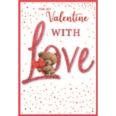 VALENTINE'S CARDS,Open 6's Teddy & Hearts