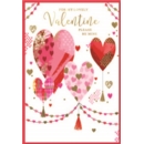 VALENTINE'S CARDS,Open 6's Heart Garlands