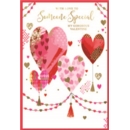 VALENTINE'S CARDS,Someone Special 6's Heart Garlands