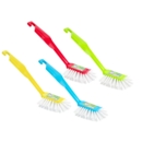 WASHING UP BRUSH, 4 Assorted Colours    B481