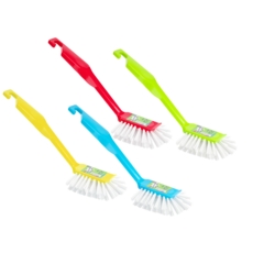 WASHING UP BRUSH, 4 Assorted Colours    B481