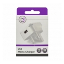 CHARGER,UK Mains,Single USB 2 Amp  H/pk