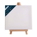 ARTIST CANVAS,Blank Stretched Cotton on Easel 16x15cm