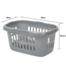 LAUNDRY BASKET, Hipster, Silver, Wham.