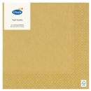 NAPKINS,33cm 3ply Gold 20's