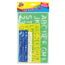 STENCILS,Lettering 4 Assorted H/pk