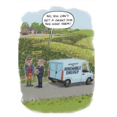 BIRTHDAY HUMOUR CARDS, 6's Wind Farm