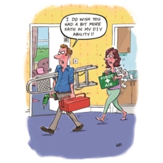 BIRTHDAY CARDS,Humour 6's Faith In DIY Skills