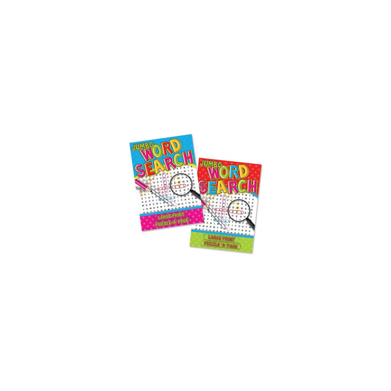 ACTIVITY BOOK,Word Search Jumbo Large Print 2 Asst.