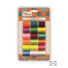 SEWING THREAD, Cotton 18's Assorted Colours I/cd