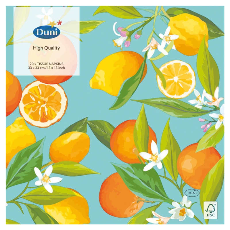 NAPKINS,33cm 3ply Lemon Tree 20