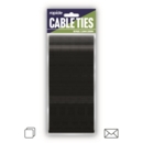 CABLE TIES, Black & Clear Asst 2.5 x 200mm 80's I/cd