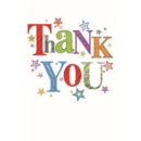 THANK YOU CARDS,6's Text & Stars