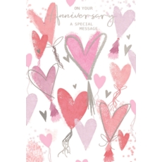 ANNIVERSARY CARDS,Your 6's Pink Hearts