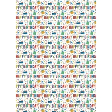 GIFT WRAP, Happy Birthday Bright Parcels