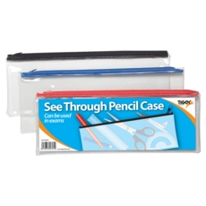 PENCIL CASE,Clear 32x12cm (Large)
