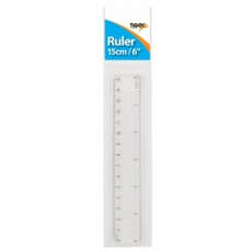 RULER,6in/15cm (Tiger) H/pk