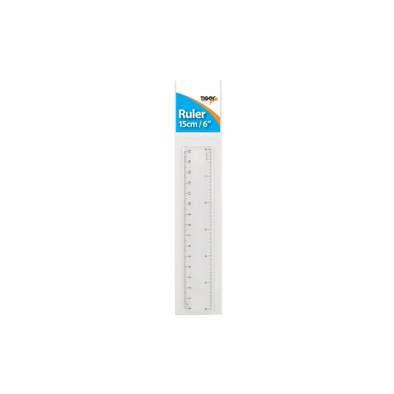 RULER,6in/15cm (Tiger) H/pk