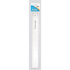 RULER,30cm Shatter Resistant H/pk