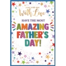 FATHER'S DAY CARDS,Dad 6's Text & Stars