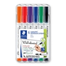 WHITEBOARD MARKER, Lumocolor Bullet Tip, 6 Asst Cols H/pk