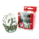 BAKING CAKE CASES Xmas 4 Asst. Printed Des. 100's H/pk