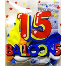 BALLOONS, Assorted Shapes 15's H/pk