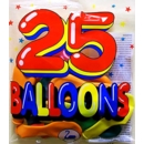 BALLOONS, Assorted Shapes 25's H/pk