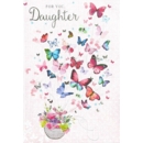BIRTHDAY CARDS,Daughter 6's Butterflies