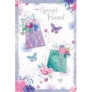 SPECIAL FRIEND CARDS,6's Presents,flowers & Butterflies