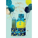 GREETING CARDS,Birthday 6's Presents & Balloons