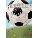 GREETING CARDS,Birthday 6's Football & Stars