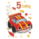 GREETING CARDS,Age 5 Male 6's Racing Car