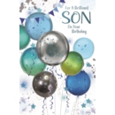 BIRTHDAY CARDS,Son 6's Balloons