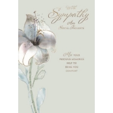 SYMPATHY CARDS, 6's Floral