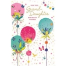 BIRTHDAY CARDS,Granddaughter Balloons