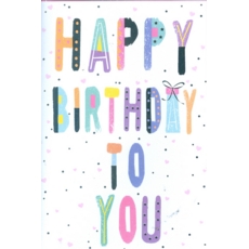 BIRTHDAY CARDS,6's Text