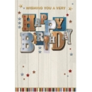 BIRTHDAY CARDS,6's Male Text