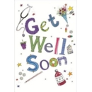 GET WELL CARDS,6's Stars,Pills & Flowers