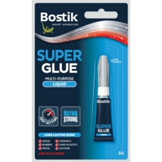 BOSTIK SUPER GLUE Liquid Multi -Purpose 3gm I/cd CDU