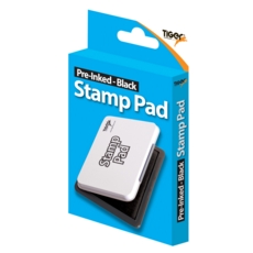 STAMP PAD, Pre-Inked, Black Ink Boxed