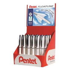 ROLLERBALL PEN,FLOATUNE 0.8mm Blue & Black Asst CDU (Pentel)