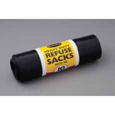 REFUSE SACKS,On a Roll,10's With Tie. 72  x 100cm