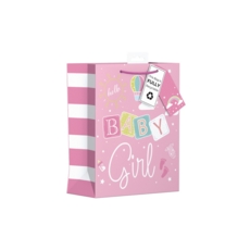 GIFT BAG,Baby Girl (Medium) (Was 1.09)