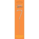 SPARKLER,Numeral 7 H/pk 7in