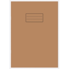 EXERCISE BOOK, Kraft Cover A4 40 Leaves, 80 Page.