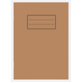 EXERCISE BOOK, Kraft Cover A5 40 Leaves, 80 Page.